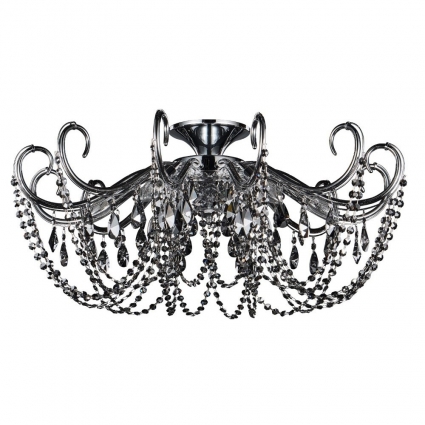 Потолочная люстра Crystal Lux Imperia PL6 Chrome/Smoke мощность 360 Вт
