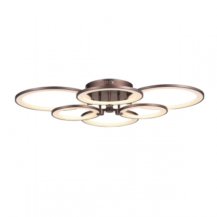 Потолочная светодиодная люстра ST Luce Twiddle SL867.702.06 цвет коричневый, мощность 66 Вт