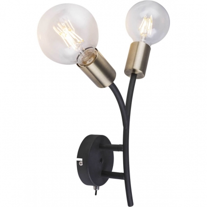 Бра Globo Sarini 54003-2W цвет черный, мощность 120 Вт