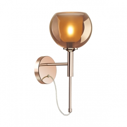 Бра Odeon Light Leva 4696/1W цвет коричневый, мощность 40 Вт