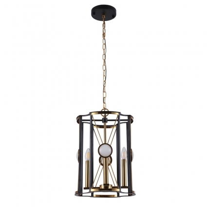 Подвесной светильник Crystal Lux Tandem SP4 D410 Gold цвет черный, мощность 240 Вт