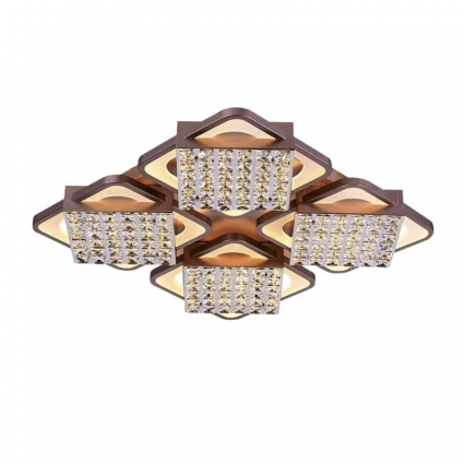Потолочный светодиодный светильник Ambrella light Modern Acrylic FA129 цвет коричневый, мощность 304 Вт