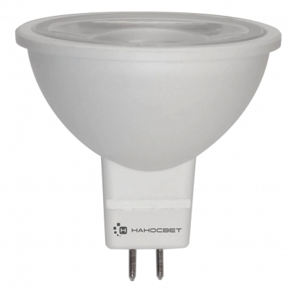 Лампа светодиодная Наносвет GU5.3 5W 4000K прозрачная LH-MR16-5/GU5.3/940 L277 цвет прозрачный