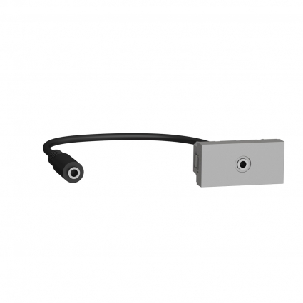 Розетка Minijack Schneider Electric Unica Modular NU343330 цвет серый
