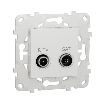 Розетка R-TV/SAT оконечная Schneider Electric Unica New NU545518 цвет белый