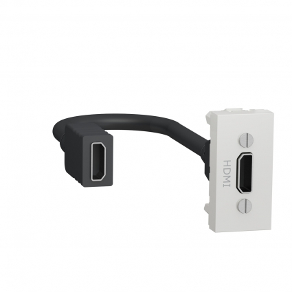 Розетка компьютерная HDMI Schneider Electric Unica New Modular NU343018 цвет белый