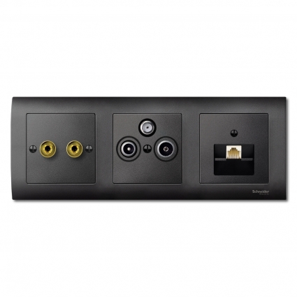 Центральная плата RJ45 Х1 Schneider Electric Merten System M MTN298314