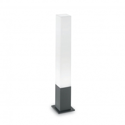 Уличный светильник Ideal Lux Edo Outdoor PT1 Square Antracite цвет белый, мощность 15 Вт