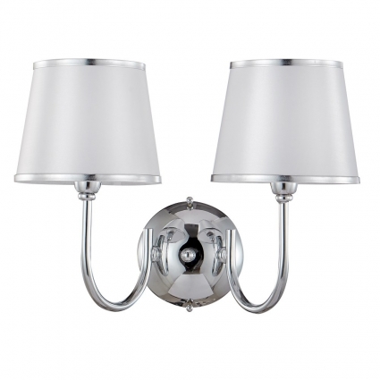 Бра Crystal Lux FAVOR AP2 CHROME цвет серый, мощность 120 Вт