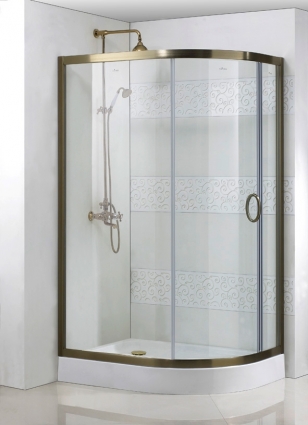 Душевой уголок Cezares Modena RH1 120/90 C Br L прямоугольный-асимметричный, двери раздвижные