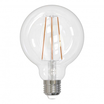 Лампа светодиодная филаментная (UL-00004864) Uniel E27 15W 3000K прозрачная LED-G95-15W/3000K/E27/CL PLS02WH цвет прозрачный
