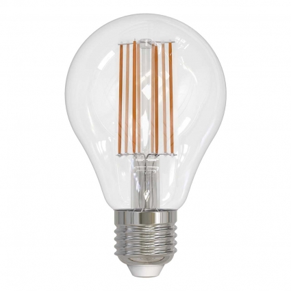 Лампа светодиодная филаментная (UL-00004870) Uniel E27 17W 3000K прозрачная LED-A70-17W/3000K/E27/CL PLS02WH цвет прозрачный