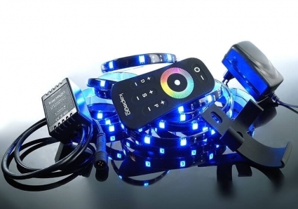 Лента светодиодная Deko-Light RF 5050-120-RGB-4,0m-silicone 846013, цвет голубой, мощность 22 Вт