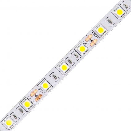 Светодиодная лента Volpe (UL-00004354) 14,4W/m 60LED/m 5050SMD RGB 5M ULS-Q221 5050-60LED/m-10mm-IP20-DC12V-14,4W/m-5M-RGB, цвет разноцветный, мощность 72 Вт