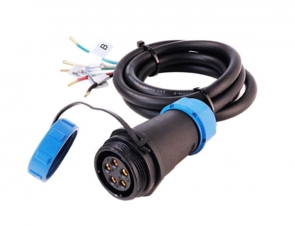 Коннектор Deko-Light feeder cable Weipu 5-pole 940005 цвет черный
