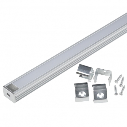 Профиль (UL-00005029) Uniel UFE-K10 Silver/Frozen 200 Polybag цвет серебро