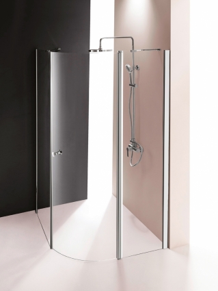 Душевой уголок Cezares Triumph DUE RH 1 120/100 C Cr L прямоугольный-асимметричный, двери распашные