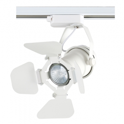 Трековый светильник однофазный Crystal Lux CLT 0.31 003 WH цвет белый, мощность 50 Вт