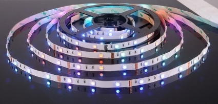 Светодиодная лента Elektrostandard 7,2W/m 30LED/m 5050SMD RGB 5M 4690389040160, цвет разноцветный, мощность 36 Вт