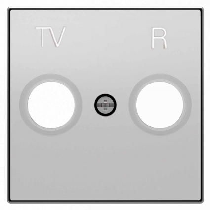 Лицевая панель ABB Sky розетки TV-R серебристый алюминий 2CLA855000A1301 цвет серебро