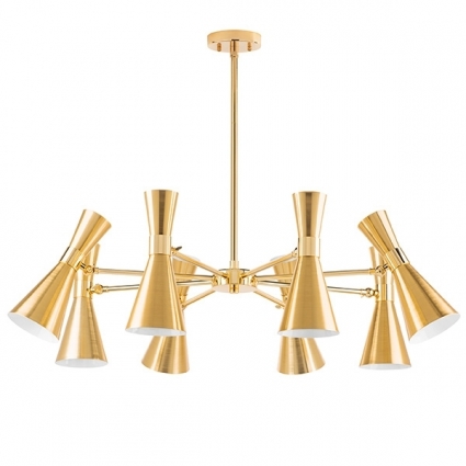 Подвесная люстра Lightstar Dumo 816081 цвет латунь, мощность 320 Вт