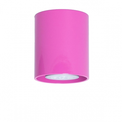Потолочный светильник TopDecor Tubo8 P1 28 цвет розовый, мощность 50 Вт