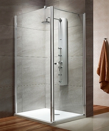 Душевой уголок Radaway EOS KDJ 80x100 прозрачное стекло R прямоугольный, двери распашные