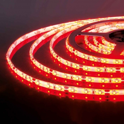 Светодиодная влагозащищенная лента Elektrostandard 4,8W/m 60LED/m 2835SMD красный 5M 4690389124181, цвет красный
