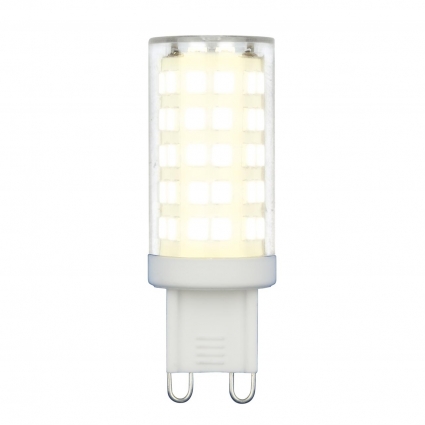 Лампа светодиодная (UL-00006488) Uniel G9 9W 3000K прозрачная LED-JCD-9W/3000K/G9/CL GLZ09TR цвет прозрачный