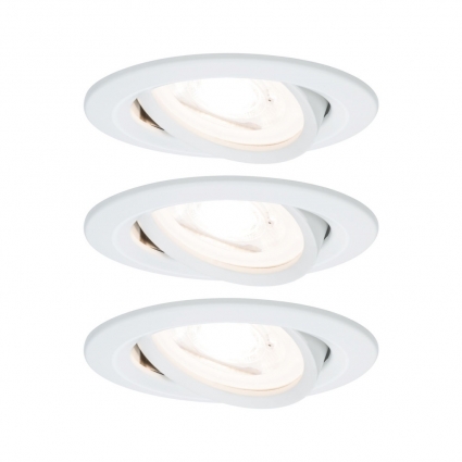 Встраиваемый светильник Paulmann Nova Led 93431 цвет белый, мощность 6.5 Вт