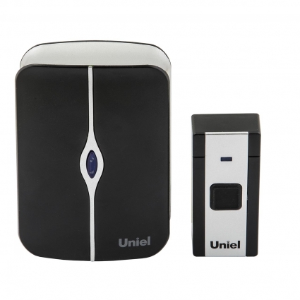 Звонок электронный (UL-00006438) Uniel UDB-093W-R1T1-36S-BL/WH цвет черный