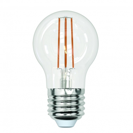 Лампа светодиодная филаментная (UL-00005908) Uniel E27 13W 4000K прозрачная LED-G45-13W/4000K/E27/CL PLS02WH цвет прозрачный